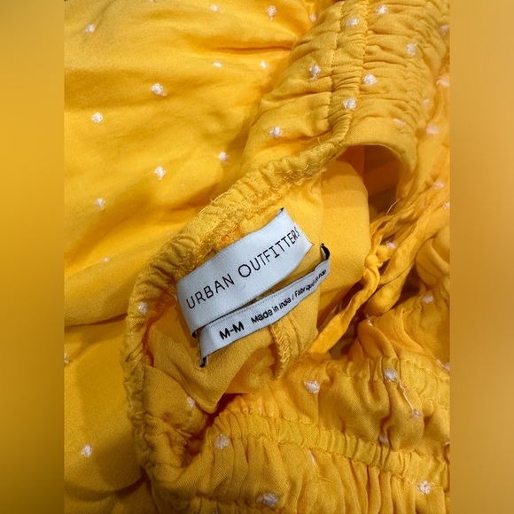 Urban Outfitters Yellow Romper Tie Back Spring Size Medium - Picture 7 of 7